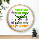 Crohn's Awareness I Raised My Hero Clock - IBD Knick Knacks