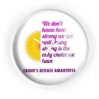 Crohn's Awareness Wall clock - IBD Knick Knacks