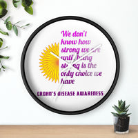 Crohn's Awareness Wall clock - IBD Knick Knacks