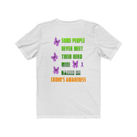 Crohn's Awareness My Hero Raised me Unisex Short Sleeve Tee - IBD Knick Knacks