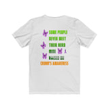 Crohn's Awareness My Hero Raised me Unisex Short Sleeve Tee - IBD Knick Knacks