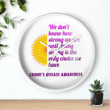 Crohn's Awareness Wall clock - IBD Knick Knacks