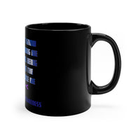 Crohn's Disease Awareness Being Strong Black mug - IBD Knick Knacks