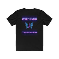 Crohn's Awareness With Pain Unisex Short Sleeve Tee - IBD Knick Knacks