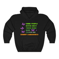 Crohn's Awareness My Hero Raised Me Unisex Hooded Sweatshirt - IBD Knick Knacks