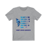 Crohn's Awareness Being Strong Unisex Short Sleeve Tee - IBD Knick Knacks