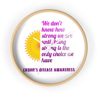 Crohn's Awareness Wall clock - IBD Knick Knacks