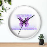 Crohn's Awareness With Pain Comes Strength Wall clock - IBD Knick Knacks