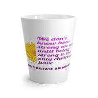 Crohn's Awareness Being Strong Latte Mug - IBD Knick Knacks