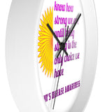 Crohn's Awareness Wall clock - IBD Knick Knacks