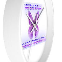 Crohn's Awareness With Pain Comes Strength Wall clock - IBD Knick Knacks