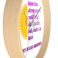 Crohn's Awareness Wall clock - IBD Knick Knacks