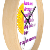 Crohn's Awareness Wall clock - IBD Knick Knacks