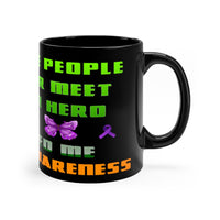 Black Crohn's Awareness Hero mug - IBD Knick Knacks