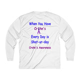 Crohn's Awareness Shat-ur-day Men's Long Sleeve Moisture Absorbing Tee - IBD Knick Knacks