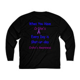 Crohn's Awareness Shat-ur-day Men's Long Sleeve Moisture Absorbing Tee - IBD Knick Knacks