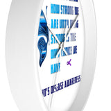 Crohn's Awareness Being Strong Wall clock - IBD Knick Knacks