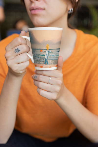 Crohn's Awareness Starfish Latte Mug - IBD Knick Knacks