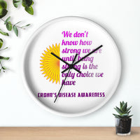 Crohn's Awareness Wall clock - IBD Knick Knacks