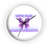 Crohn's Awareness With Pain Comes Strength Wall clock - IBD Knick Knacks