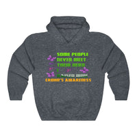 Crohn's Awareness I Raised My Hero Unisex Hooded Sweatshirt - IBD Knick Knacks