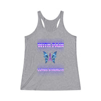 Crohn's Awareness With Pain Women's Tri-Blend Racerback Tank - IBD Knick Knacks