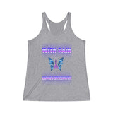 Crohn's Awareness With Pain Women's Tri-Blend Racerback Tank - IBD Knick Knacks