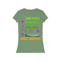 Crohn's Awareness Women's  I Raised My Hero Short Sleeve V-Neck Tee - IBD Knick Knacks