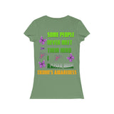 Crohn's Awareness Women's  I Raised My Hero Short Sleeve V-Neck Tee - IBD Knick Knacks