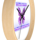 Crohn's Awareness With Pain Comes Strength Wall clock - IBD Knick Knacks