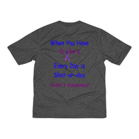 Crohn's Awareness Everyday is Shat-ur-day Men's Heather Dri-Fit Tee - IBD Knick Knacks