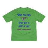 Crohn's Awareness Everyday is Shat-ur-day Men's Heather Dri-Fit Tee - IBD Knick Knacks