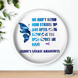 Crohn's Awareness Being Strong Wall clock - IBD Knick Knacks