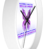 Crohn's Awareness With Pain Comes Strength Wall clock - IBD Knick Knacks