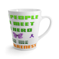 Crohn's Awareness Hero Latte mug - IBD Knick Knacks