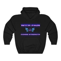 Crohn's Awareness With Pain Unisex Heavy Blend™ Hoodie - IBD Knick Knacks