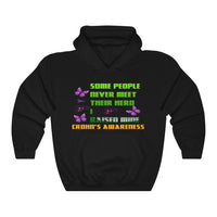 Crohn's Awareness I Raised My Hero Unisex Hooded Sweatshirt - IBD Knick Knacks