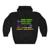 Crohn's Awareness I Raised My Hero Unisex Hooded Sweatshirt - IBD Knick Knacks