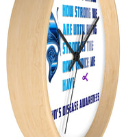 Crohn's Awareness Being Strong Wall clock - IBD Knick Knacks