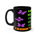 Black Crohn's Awareness Hero mug - IBD Knick Knacks