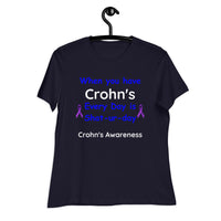 Customizable IBD Awareness Women's Relaxed T-Shirt - IBD Knick Knacks