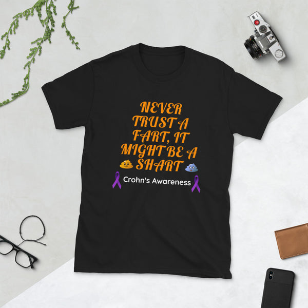 Customizable IBD Awareness Short-Sleeve Unisex T-Shirt - IBD Knick Knacks