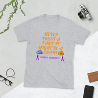 Crohn's Awareness Never Trust a Fart Short-Sleeve Unisex T-Shirt - IBD Knick Knacks