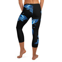 Capri Blue Butterfly Leggings - IBD Knick Knacks