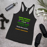 Customizable Chrohn's Awareness Women's Racerback Tank - IBD Knick Knacks