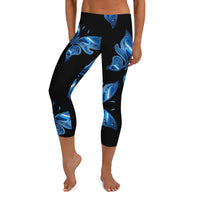 Capri Blue Butterfly Leggings - IBD Knick Knacks