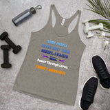 Customizable IBD Awareness Women's Racerback Tank - IBD Knick Knacks